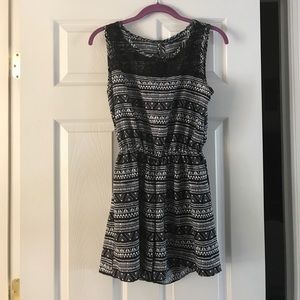 Black & White Romper