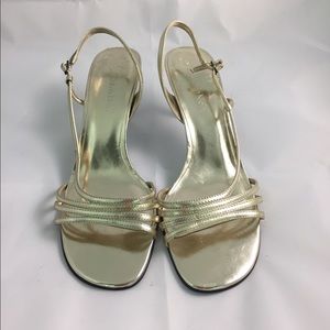 Gold Calvin Klein heels size 8m