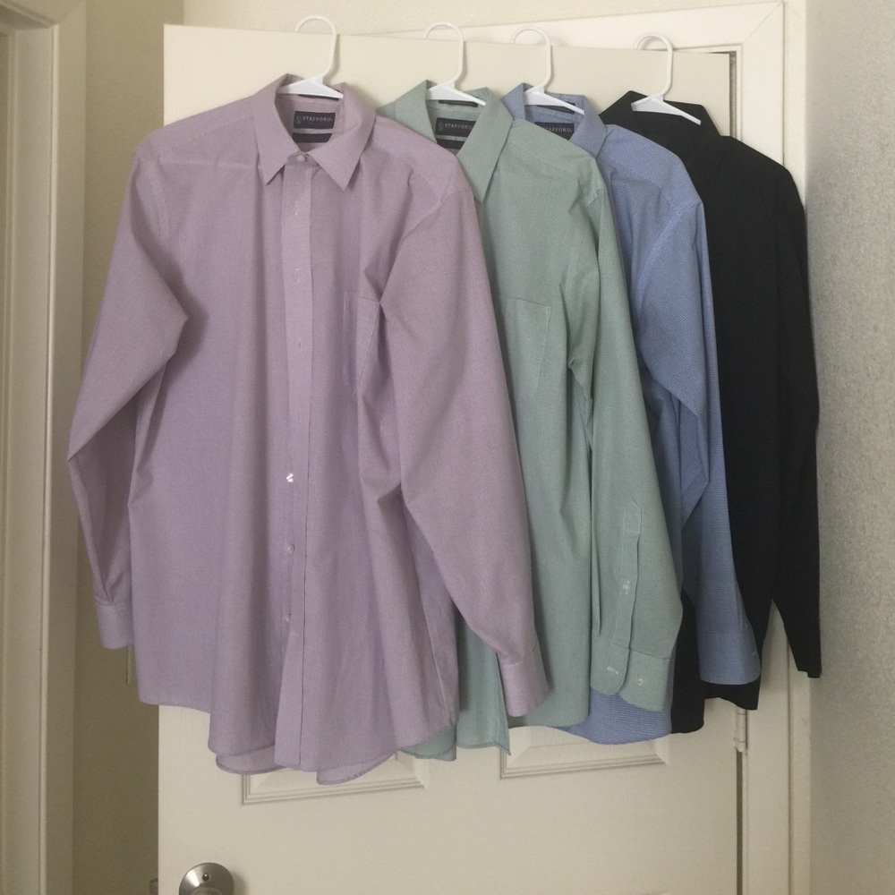 Four Men's button down shirts