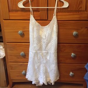 White lace romper