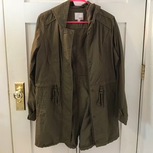 Green utility jacket