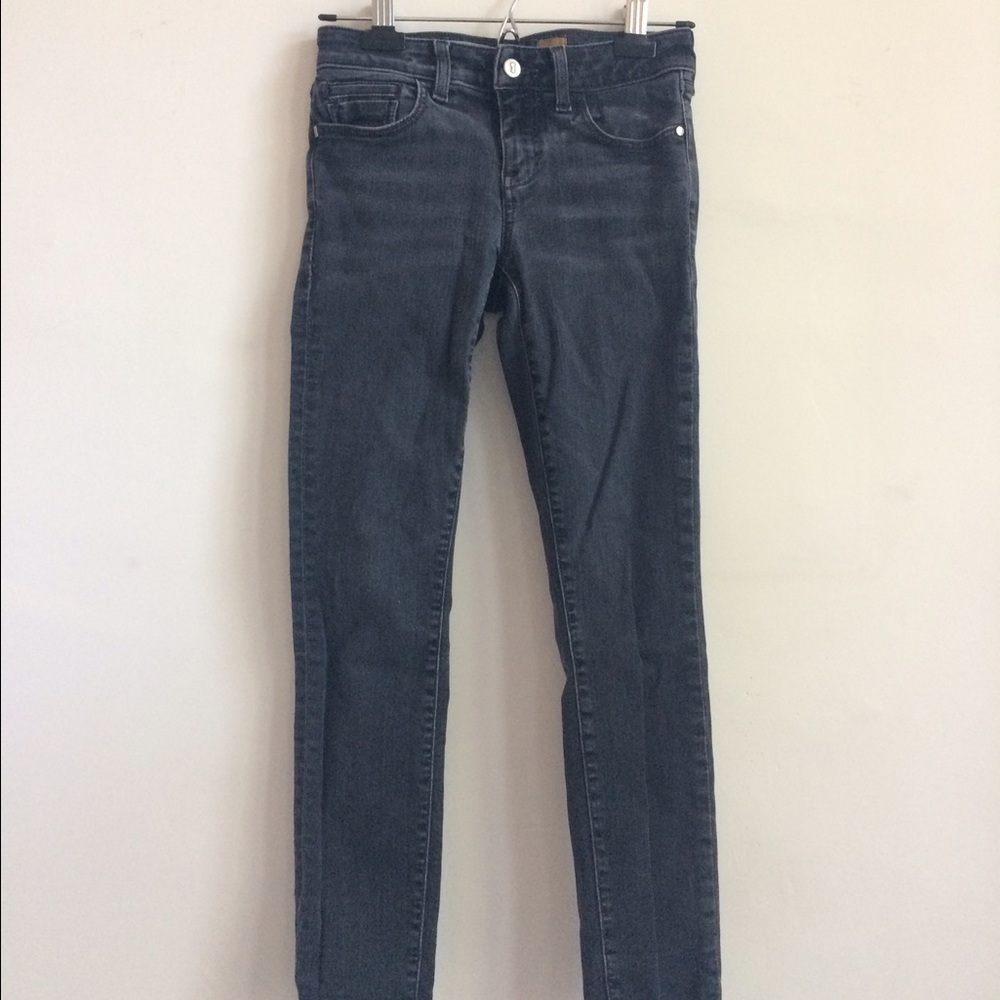 Pilcro Anthropologie faded black stet jeans