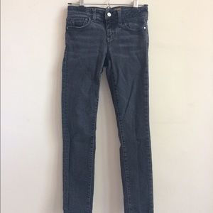 Pilcro Anthropologie faded black stet jeans