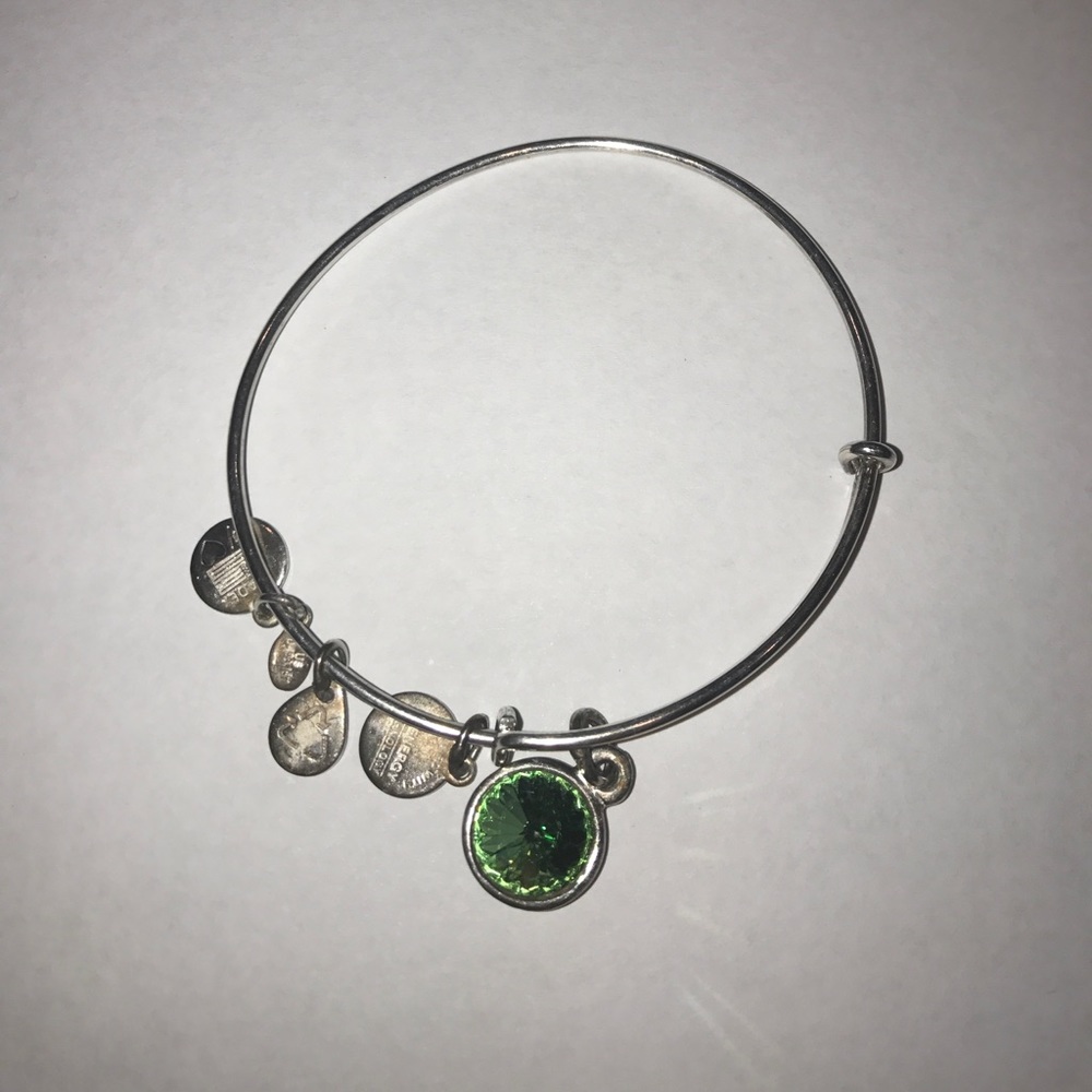 Alex and Ani Green stone bracelet