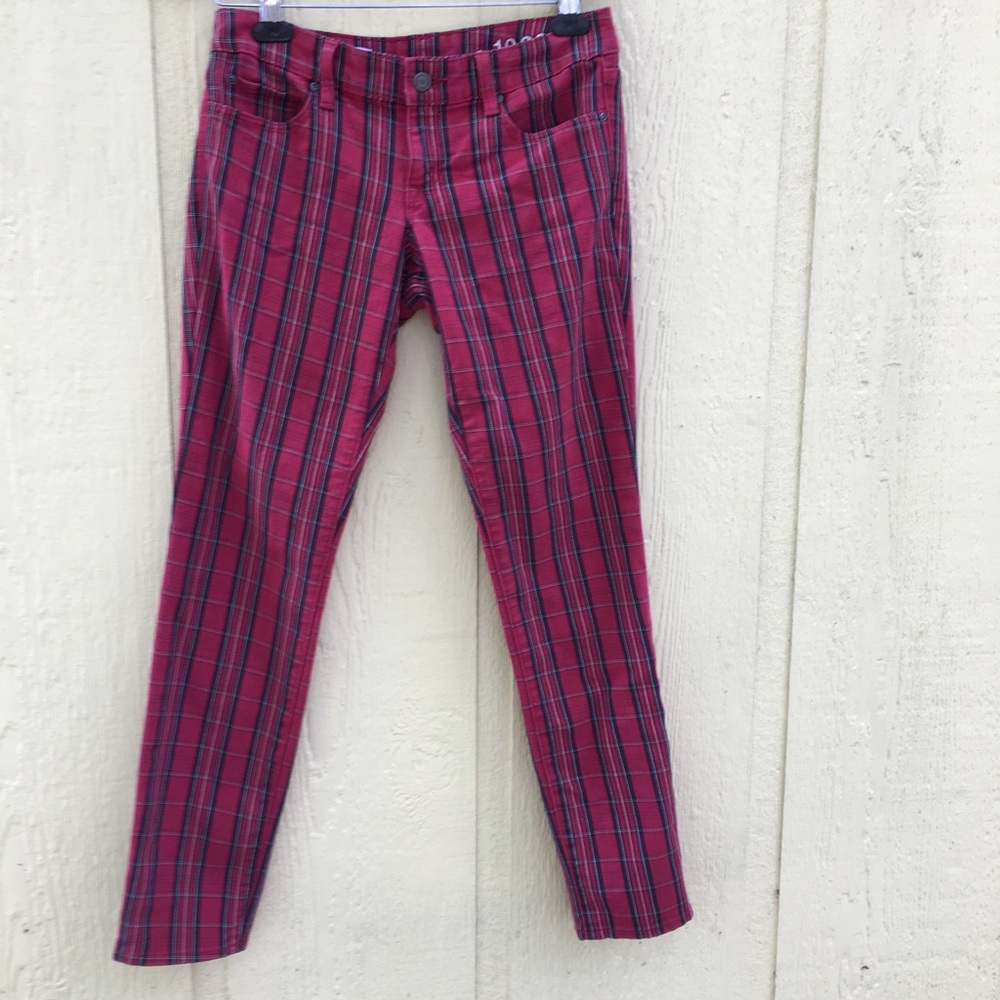 Gap Plaid Skinny Jeans size 30