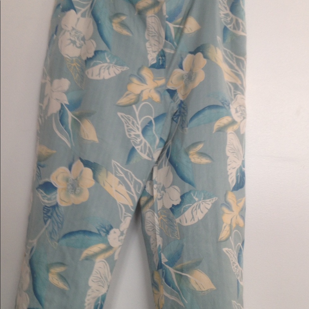 Tropical printed pants