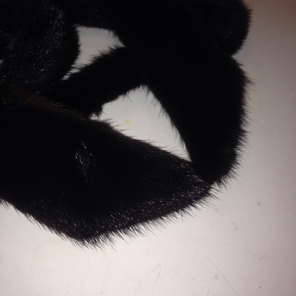 Mink fur belt