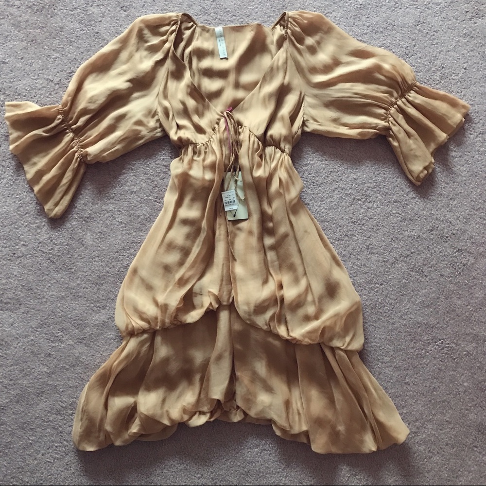 Stella McCartney brown 💯 silk dress