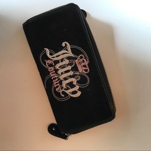 Juicy Couture Velvet Black Wallet