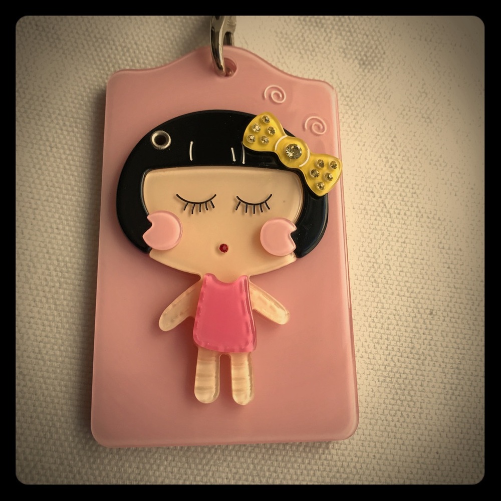 👧🏻🗝💳Badge & card holder keychain with mirror