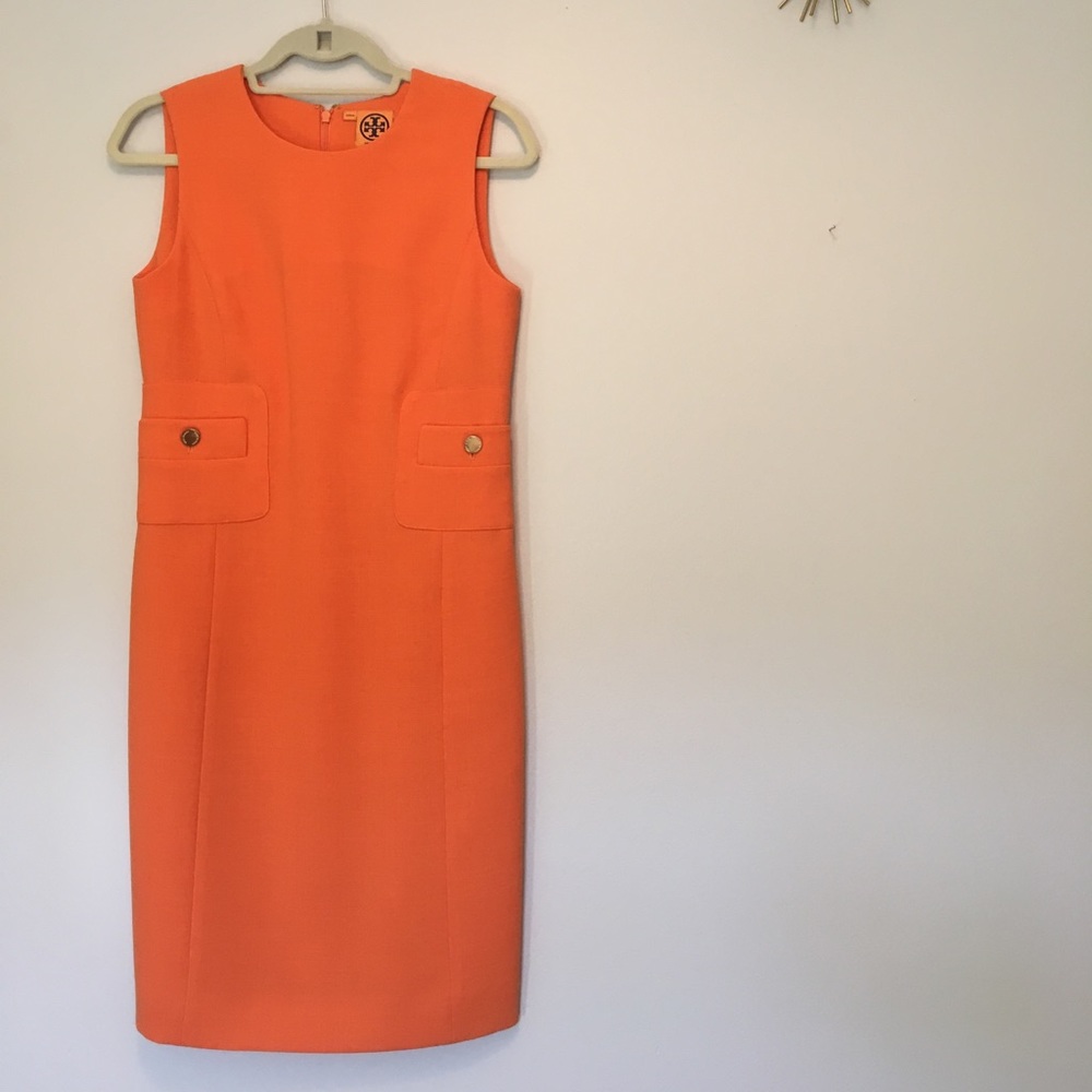 Orange Tory Burch dress