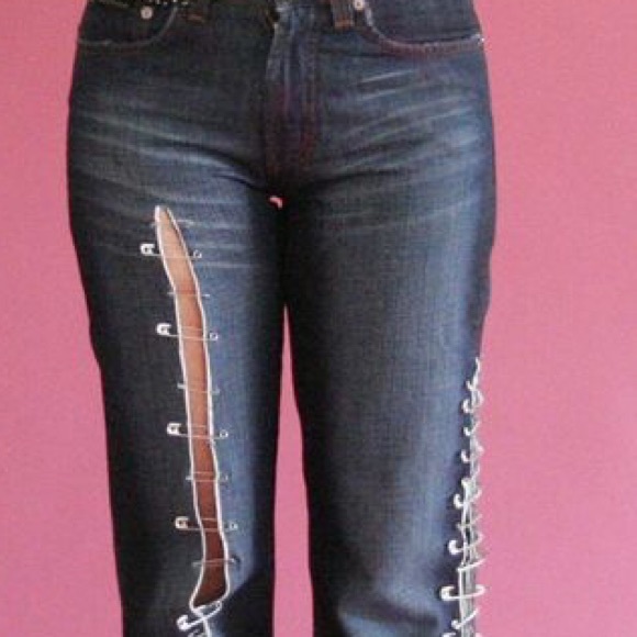 55 off Dolce & Gabbana Denim Ultra rare Dolce & Gabbana safety pins jeans. from Fantina's