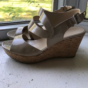 Nine West Nude Wedges