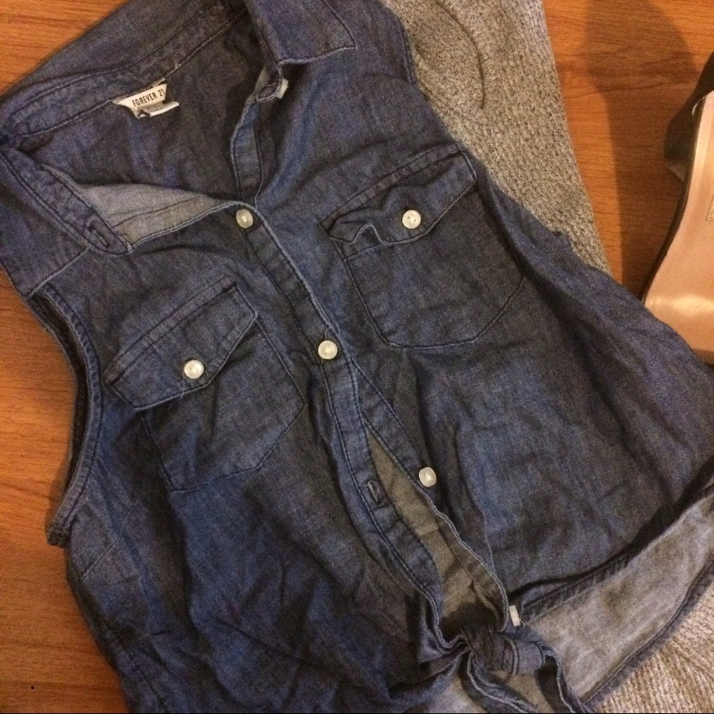 Jean vest! Also the dress is for sale ;)