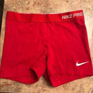 Nike pro spandex shorts