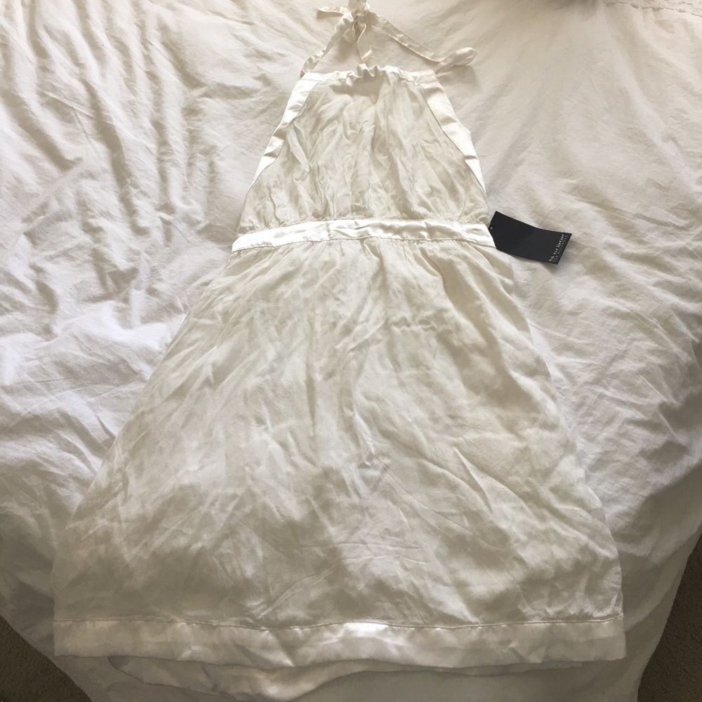 Billabong x 4th and bleeker white halter dress