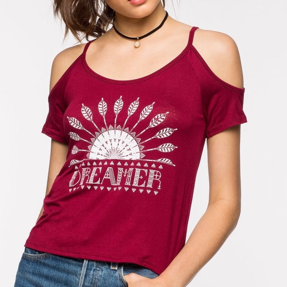 👚NEW! Dreamer Cold Shoulder Top👚