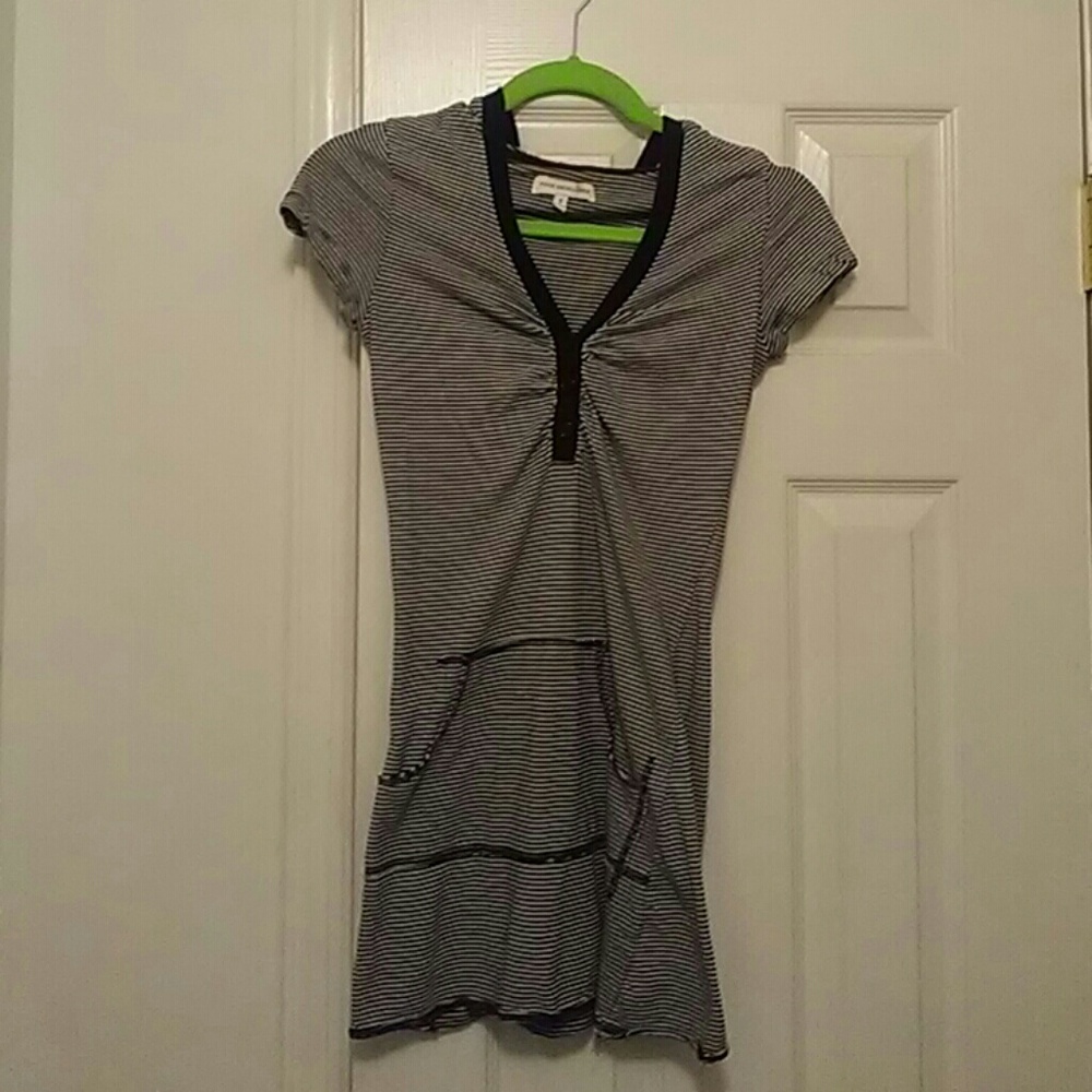 Poof Excellence Striped Short Sleeve Shirt w/hood