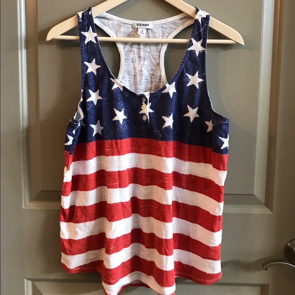 American flag tank