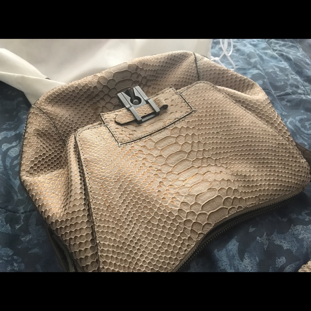 Kooba snake skin purse