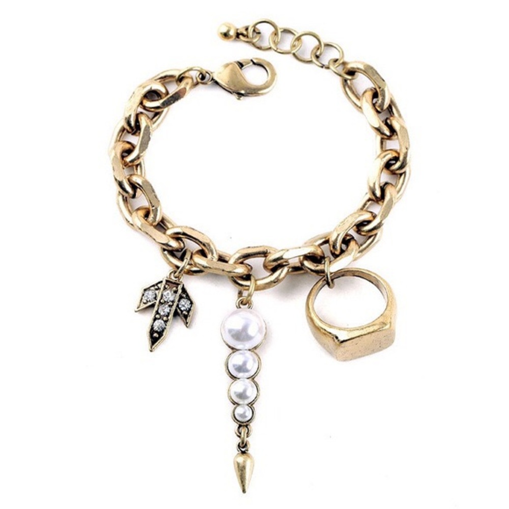 CLOSET CLOSING - Art Deco Charm Bracelet