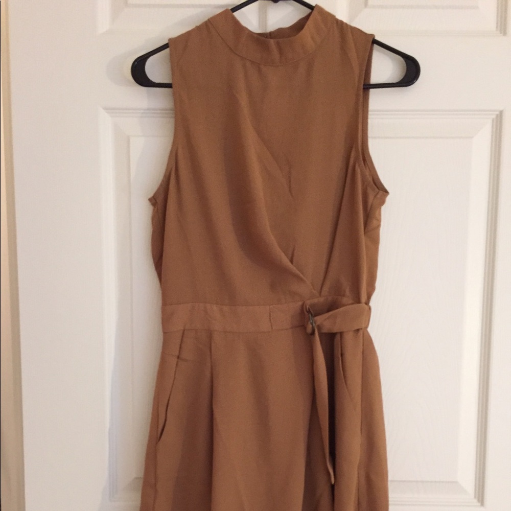 Tan short romper