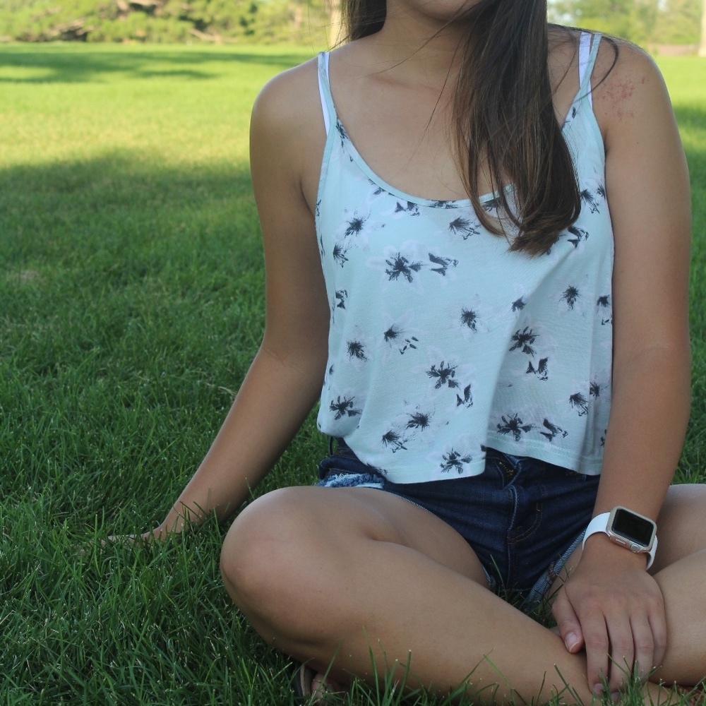 Patterned Crop Top
