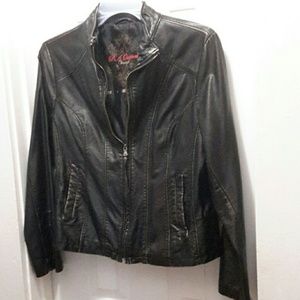 New, Faux leather cool jacket.