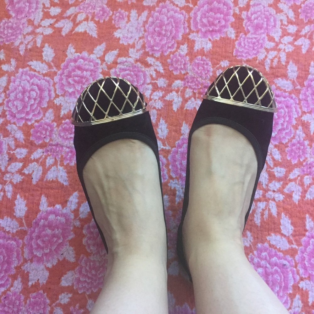 Butterfly Twists Velvet Foldable Flats Size 39