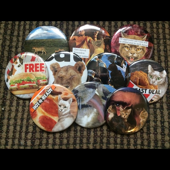 Handmade Feline-themed Buttons (3 Set) - Picture 4 of 8