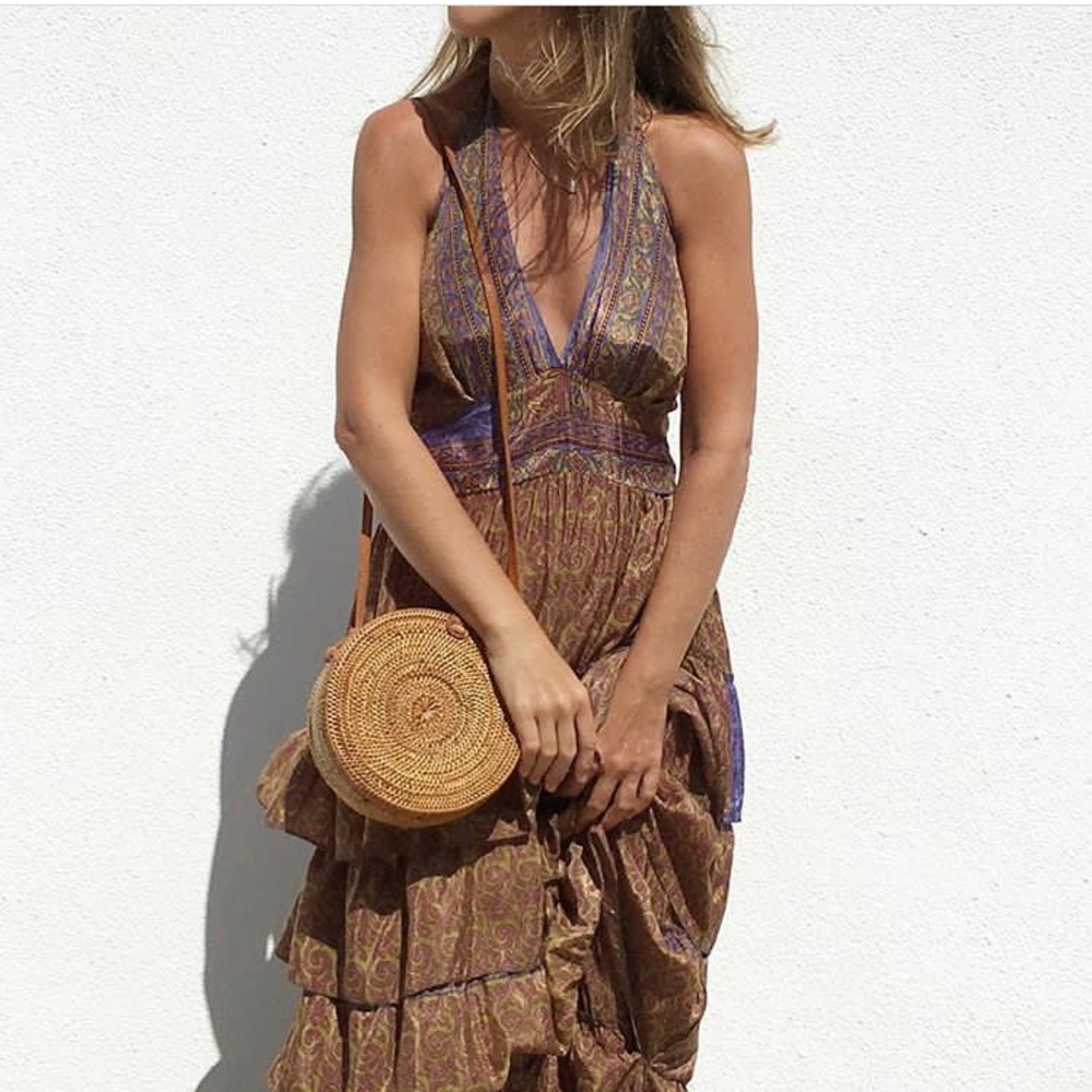 Summer Rattan Woven Basket Bag - Picture 2 of 5