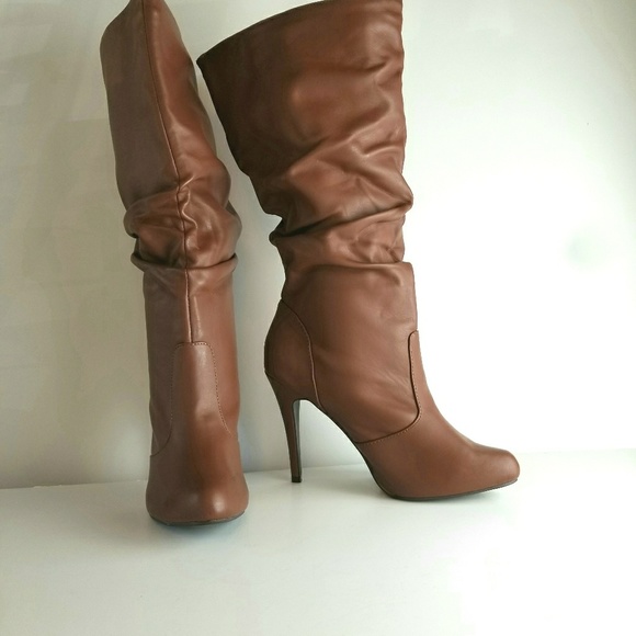 NEW! Tan Brown tall boots - Picture 2 of 4