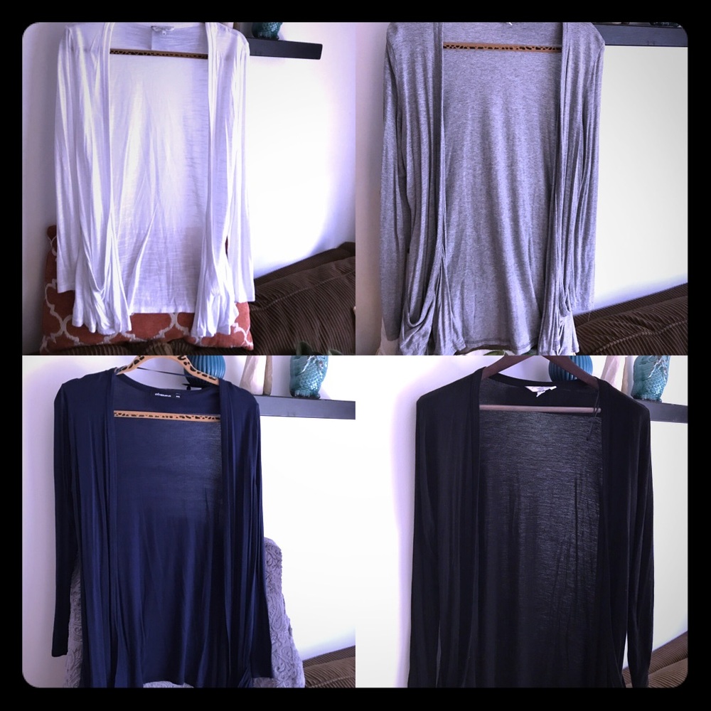 Bundle of casual/slouchy Open Front cardigans!