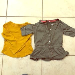 Toddler girls shirts from Carter's and old navy.