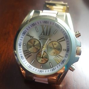 Stainless Steel Gold Plated Watch