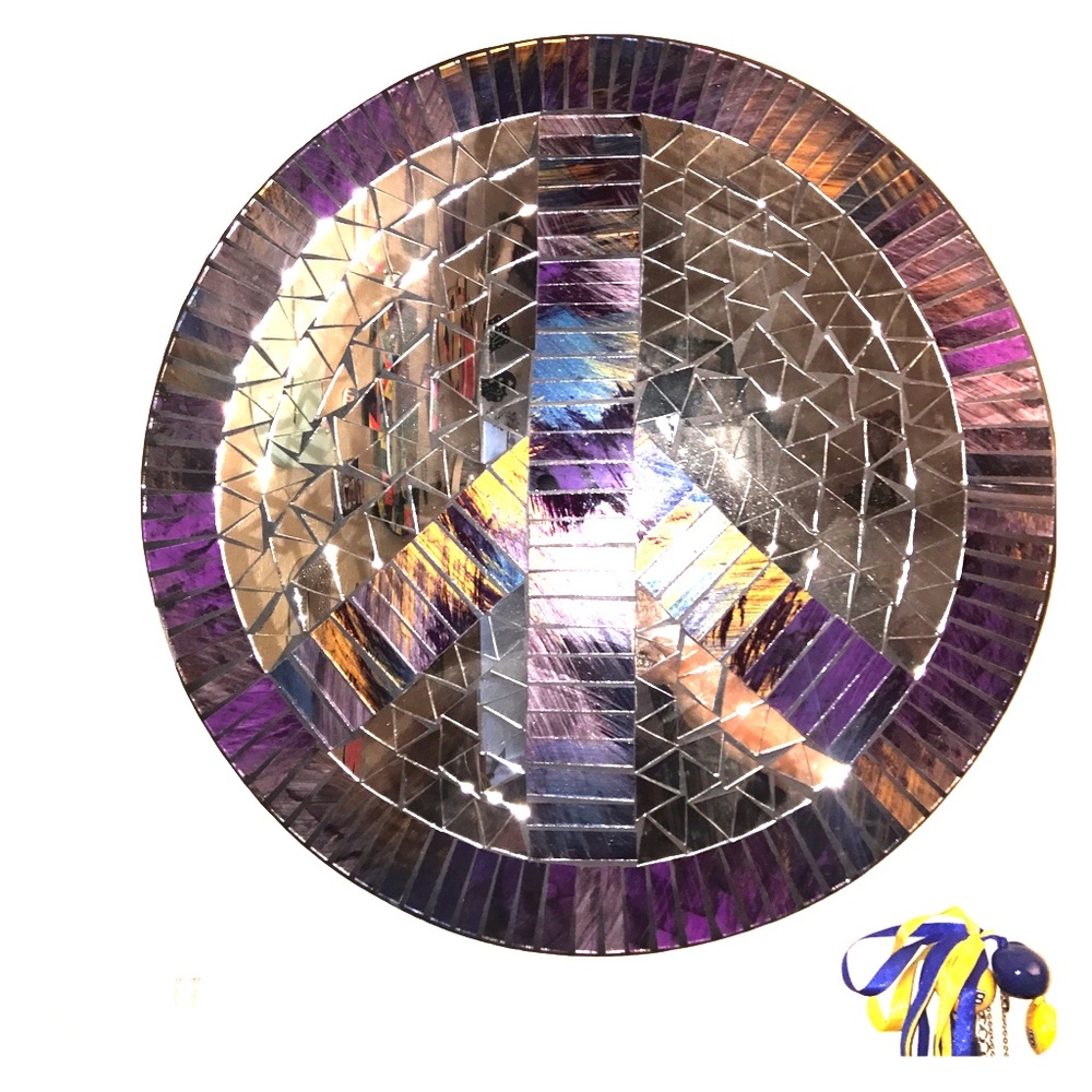 Peace Sign Mosaic Wall Decor