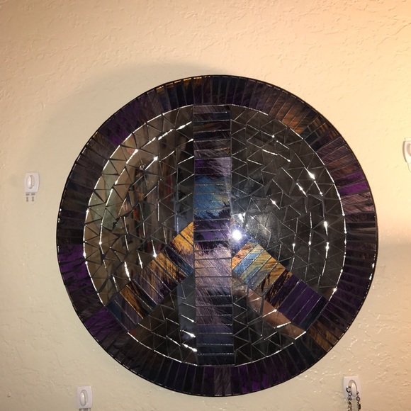 Peace Sign Mosaic Wall Decor - Picture 2 of 2