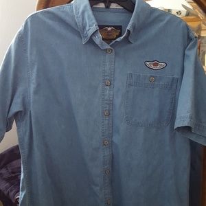 Button down denim shirt