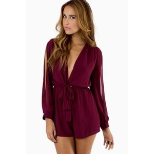 NEW Tobi CALYPSO Chiffon Cold Shoulder Romper XS