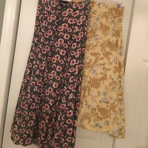 Vintage Floral Fashion Skirts
