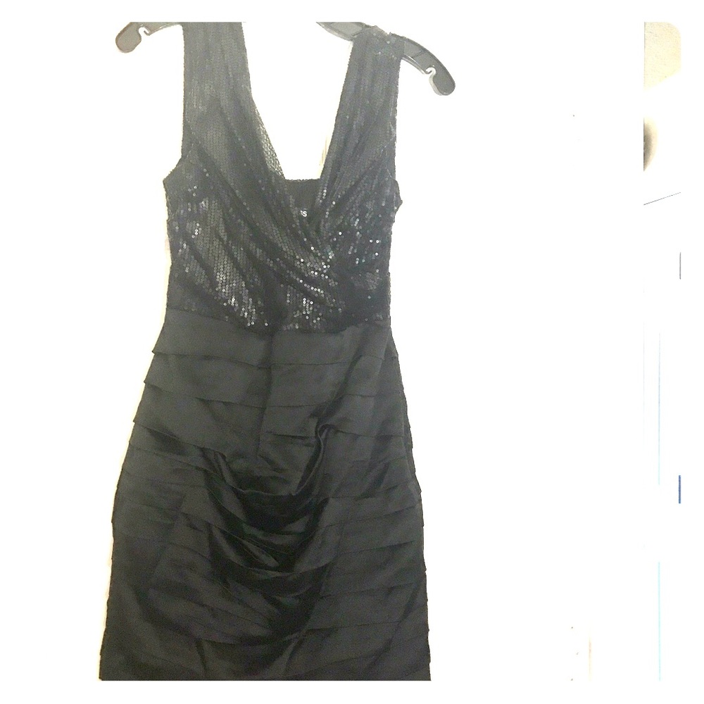 Black sequence Cocktail Dress