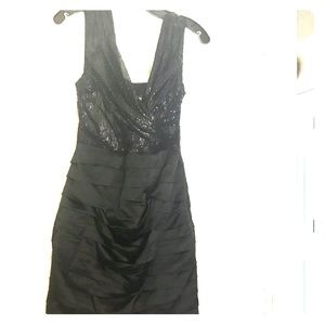 Black sequence Cocktail Dress