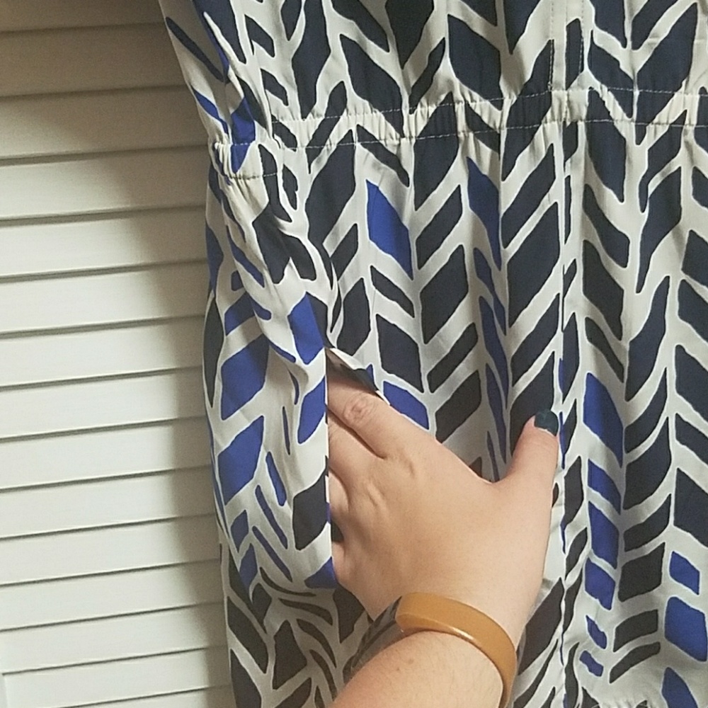 Blue patterned tunic - Picture 4 of 8