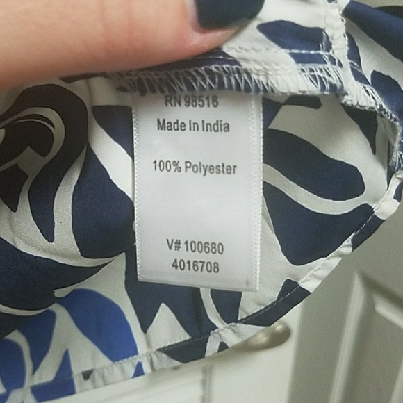 Blue patterned tunic - Picture 5 of 8