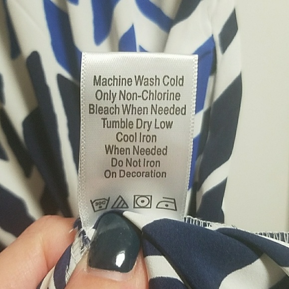 Blue patterned tunic - Picture 6 of 8