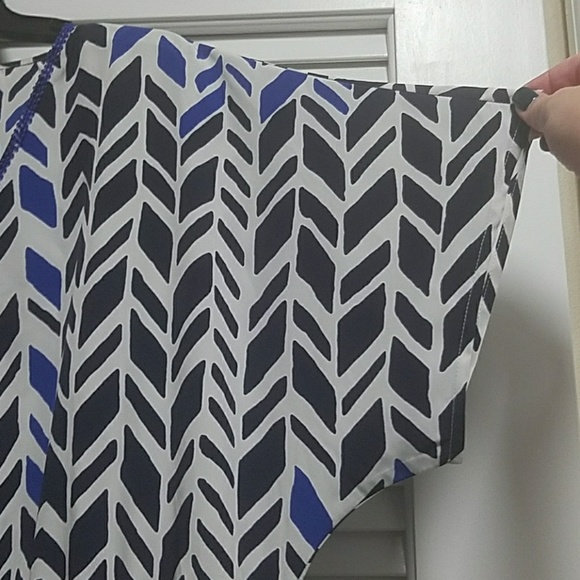 Blue patterned tunic - Picture 7 of 8