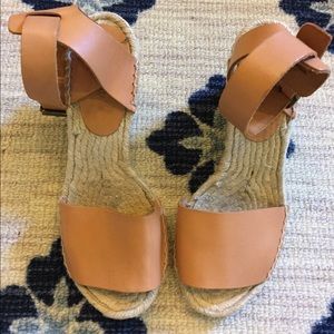 j crew (retail) strappy espadrille wedges