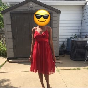 Sparkly red homecoming dress