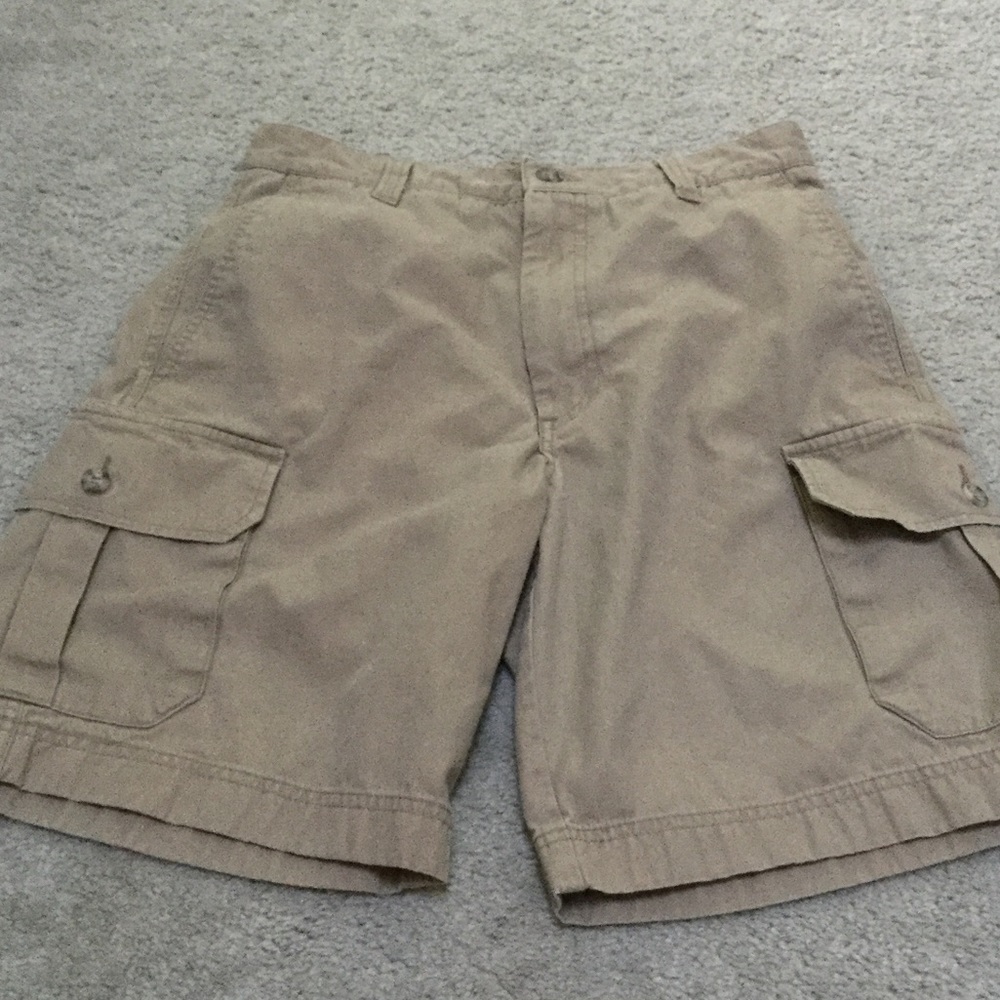 Dockers flat front, relaxed fit khaki shorts