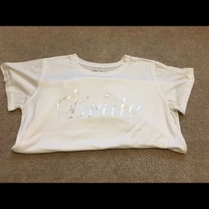 White Mumu Silver Bride Shirt